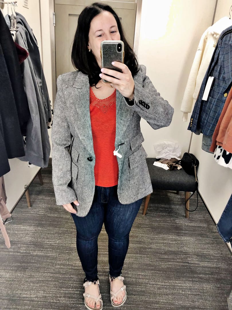 Anniversary Sale Dressing Room Try-Ons | Smythe Blazer, Smythe Birkin Blazer