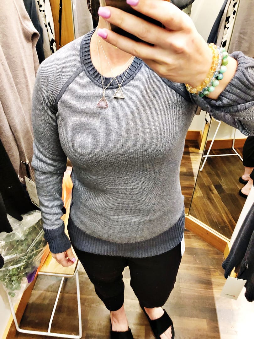 Lululemon Fit Review Still Lotus Sweater Reversible