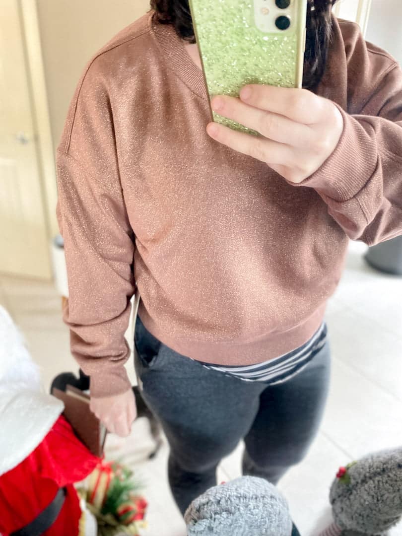 lululemon sweatshirt perfectly oversized crew sparkle