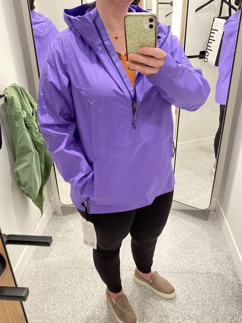 lululemon purple jacket - waterproof