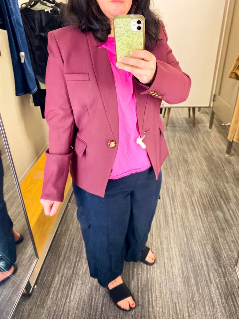 Smythe Blazer - Stylish Equestrian - Veronica Beard - nordstrom anniversary sale 2022 Veronica Beard Farley Stand Collar Blazer - Smythe Blazer