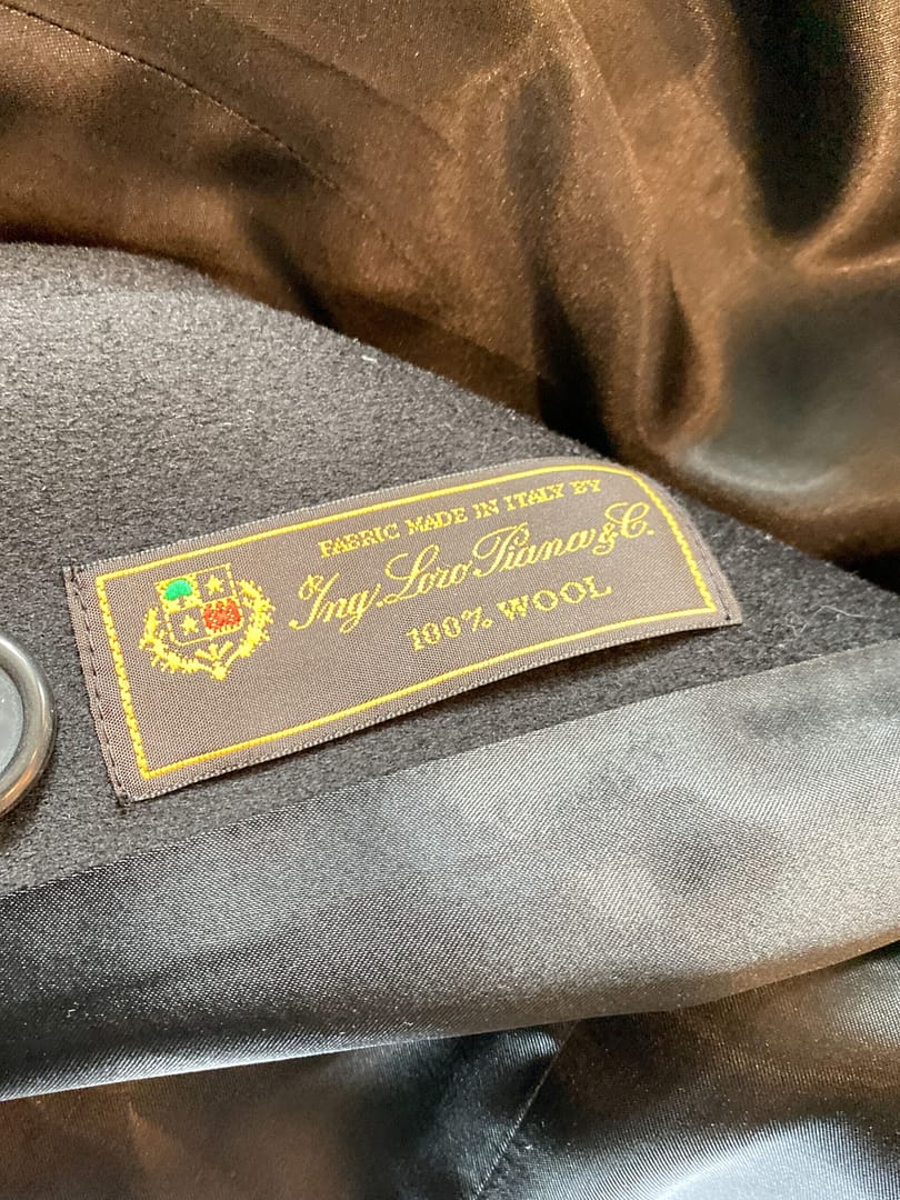 loro piana tag inside fleurette coat