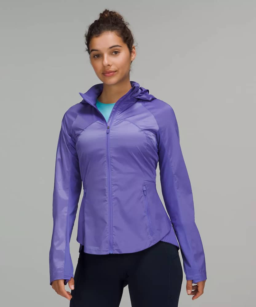 purple lululemon rain jacket