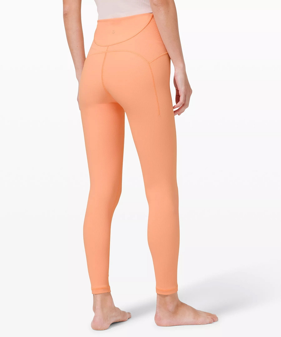 Ribbed Contoured High-Rise Tight 28" - malibu peach - lululemon