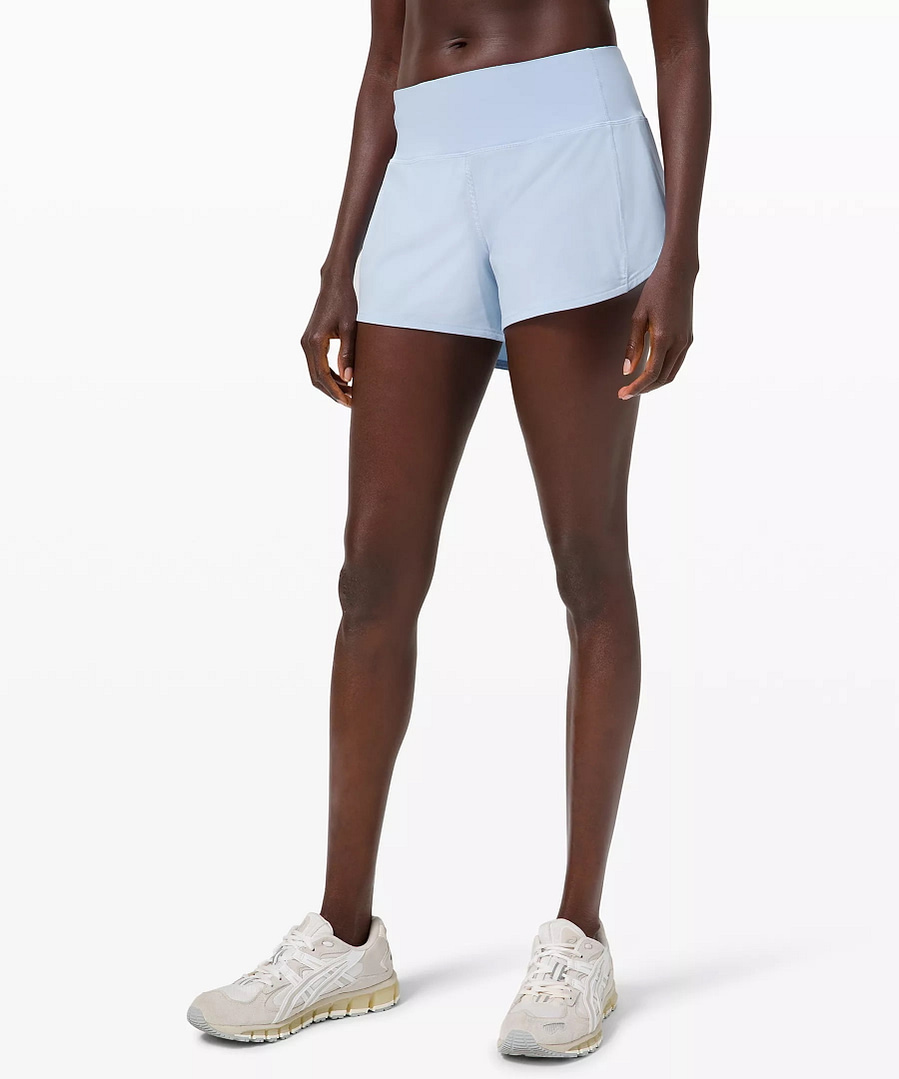 Speed Up Short 4 Lined Updated Fit blue linen