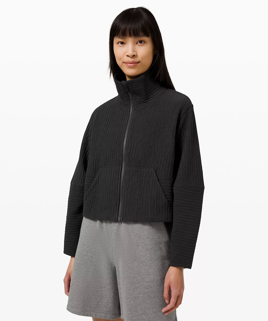 Textured Cropped Jacket Online Only - black - lululemon