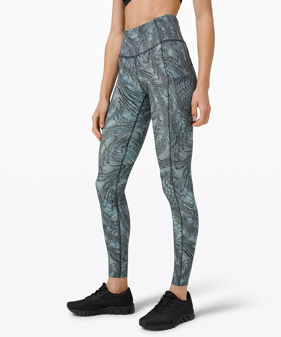 fast and free tight - Dimensional Icing Blue Multi - lululemon