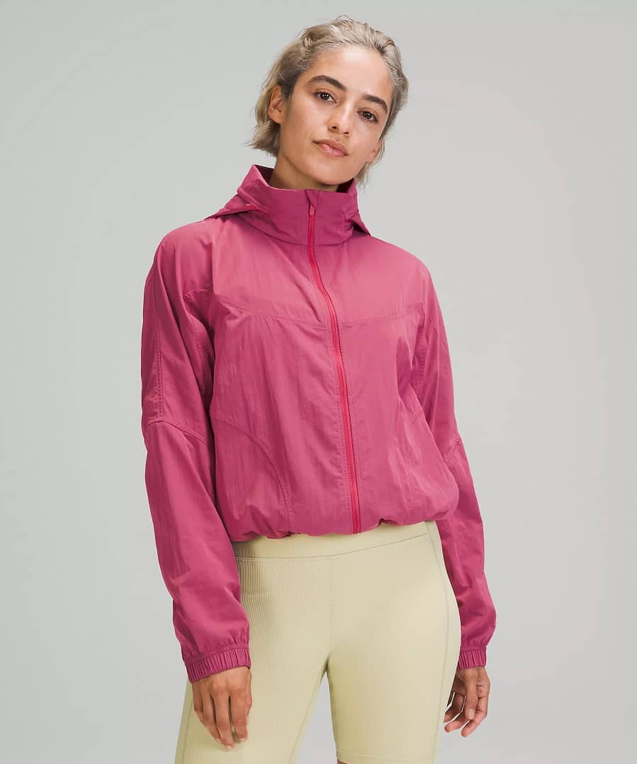 Lightweight Hooded Jacket Pink Lychee