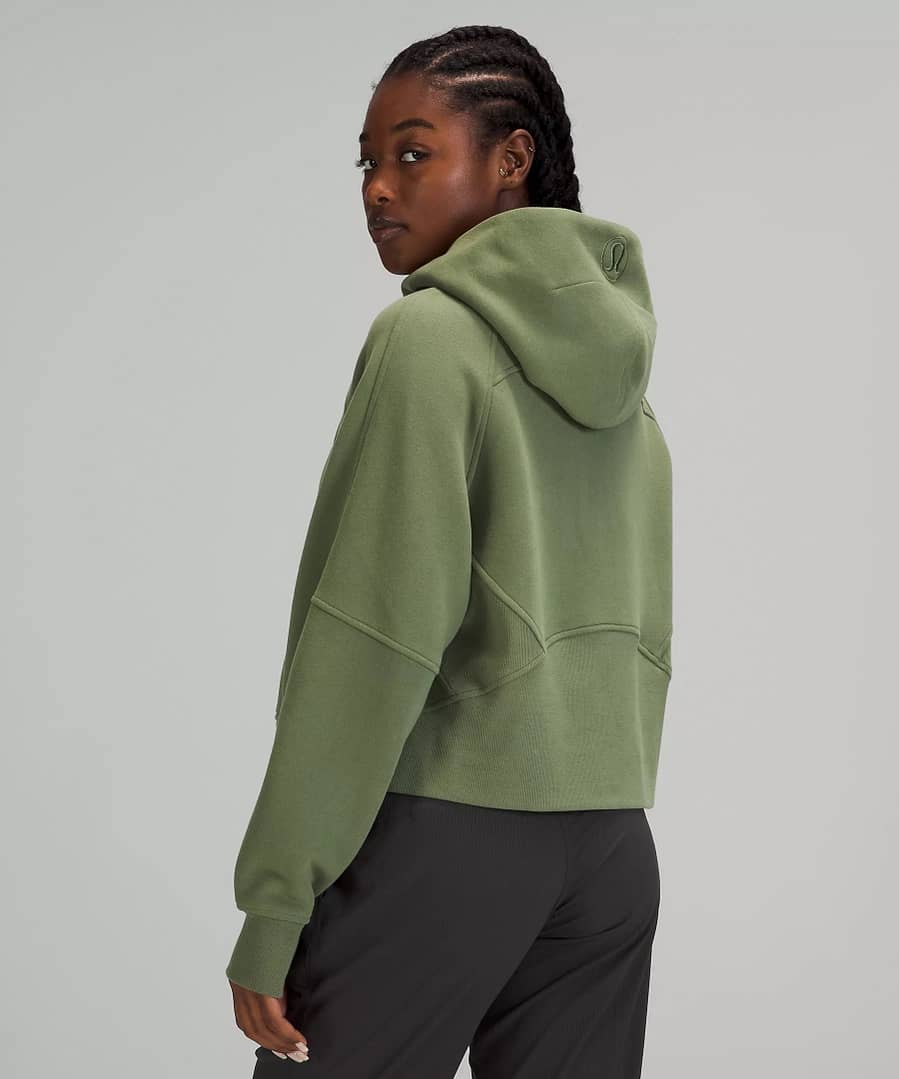 Scuba Oversized Full Zip green twill 3