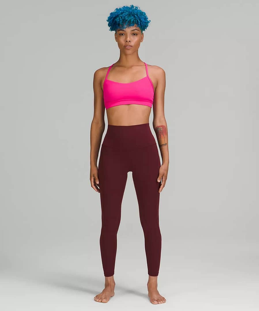 lululemon blue haired model