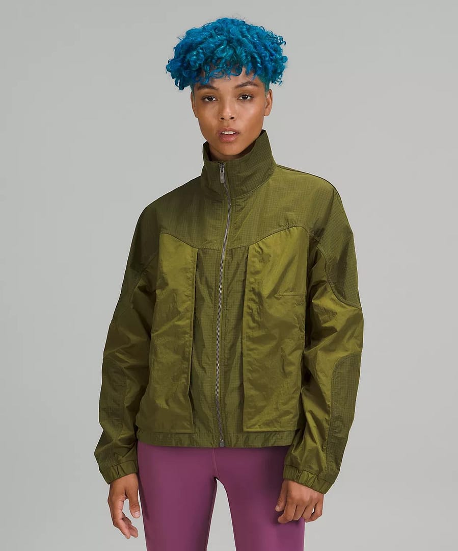 lululemon jacket- Ripstop Relaxed-Fit Short Jacket - juniper green