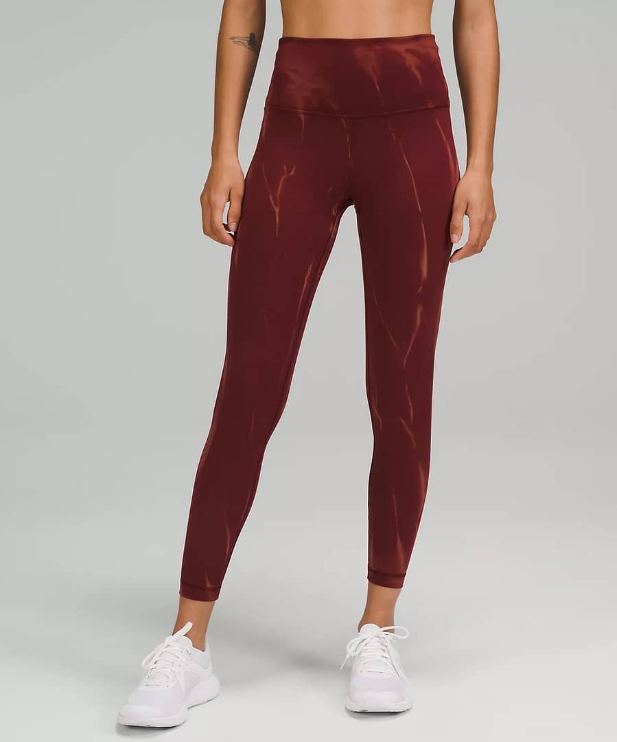 lululemon leggings for everyday wear - Wunder Train High-Rise Tight 25 - sunbleached