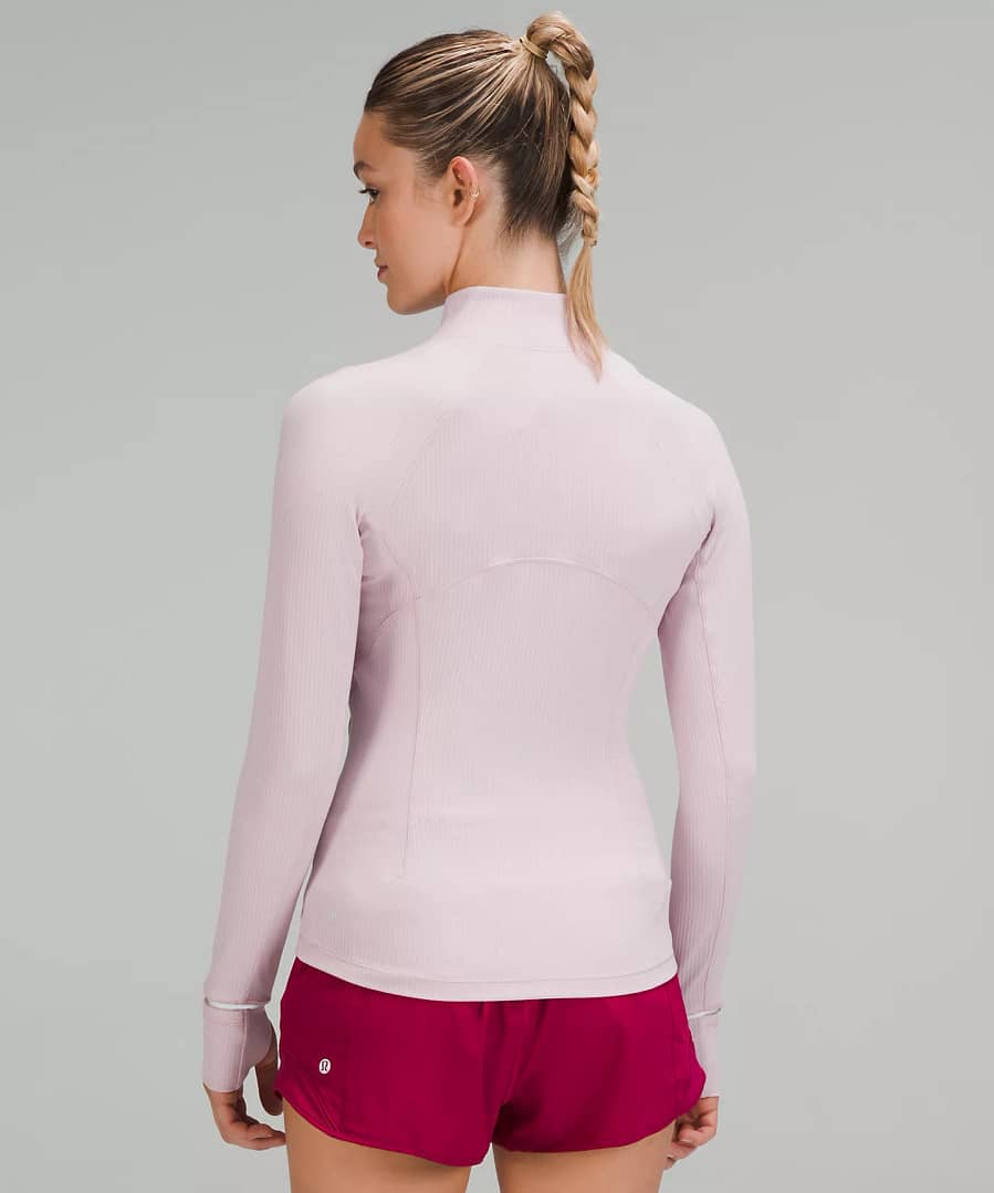 it’s rulu half-zip pullover - pink peony- lululemon rulu pullover