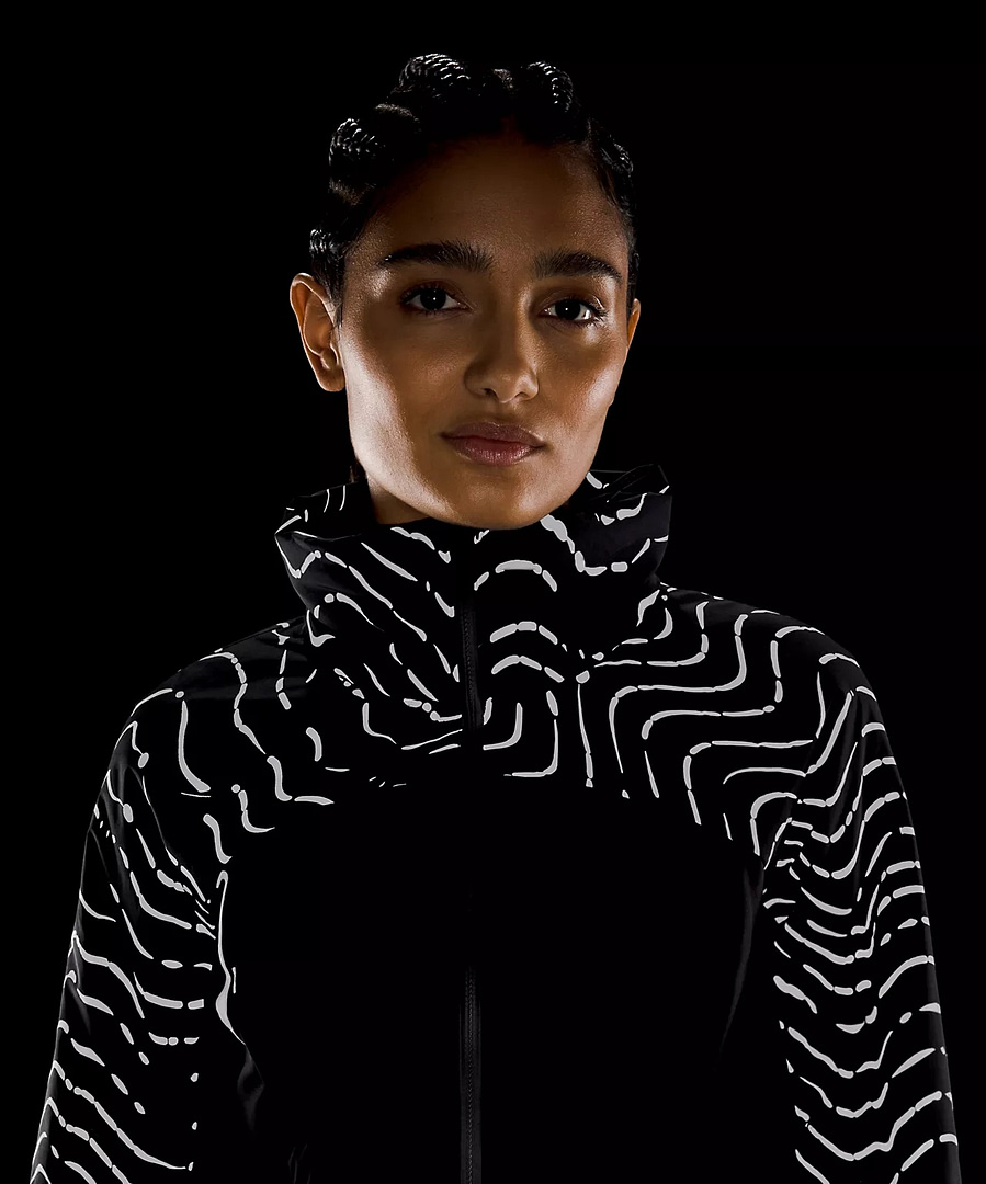 Down For It All Jacket Reflective Rhythm Dots Black Reflective