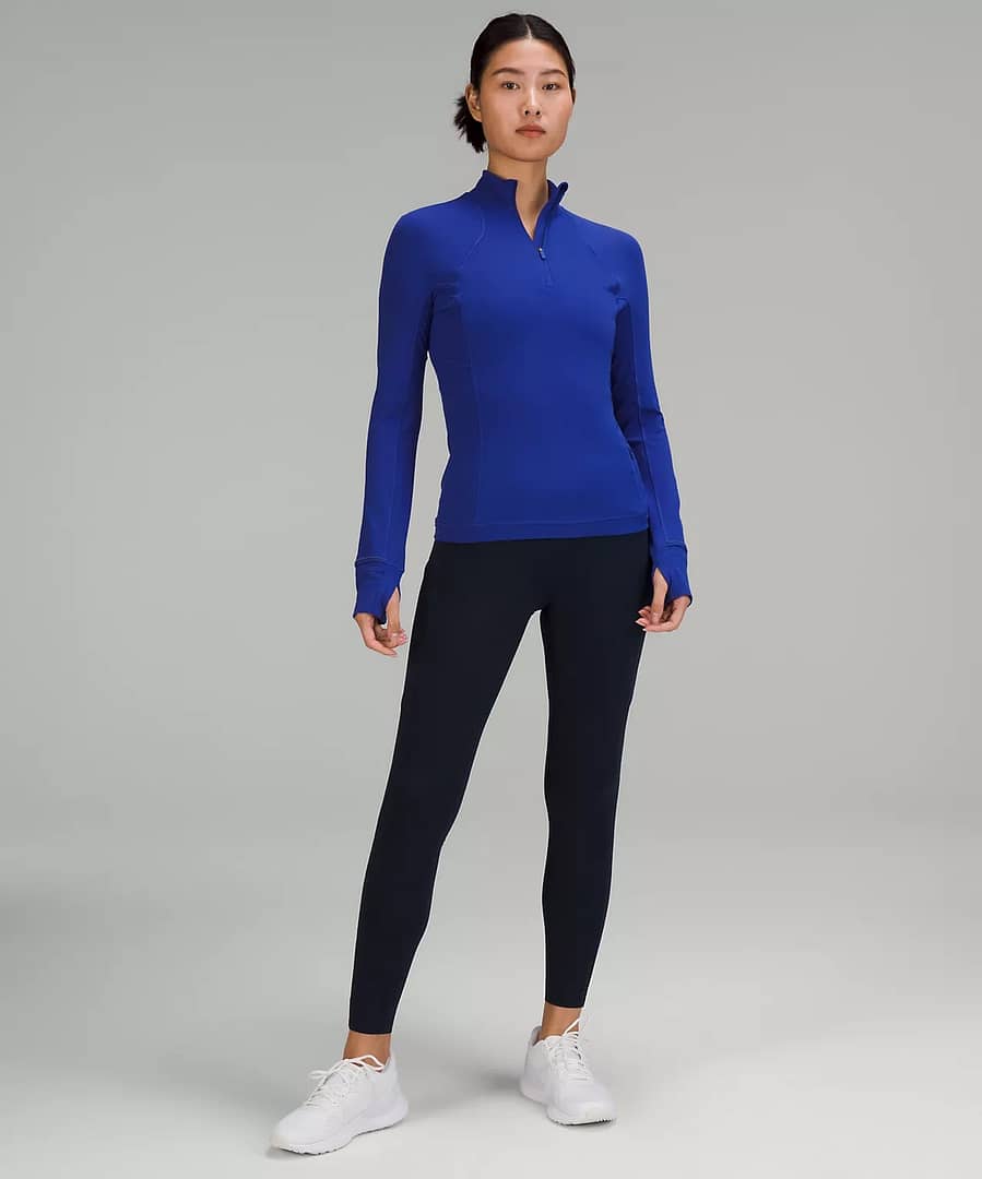 lululemon - It's Rulu Run Half Zip - psychic blue - women's running half zip
