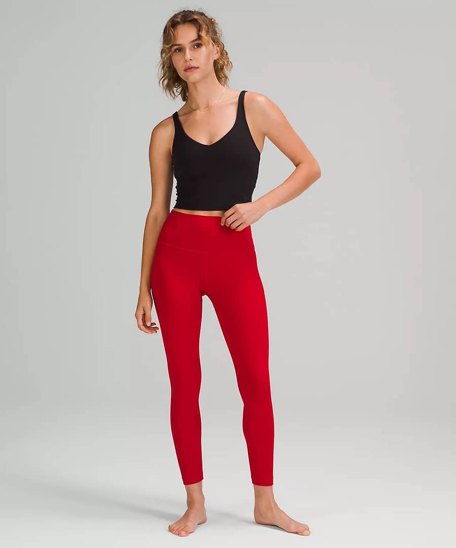 lululemon Align High-Rise Pant 25" - Dark Red