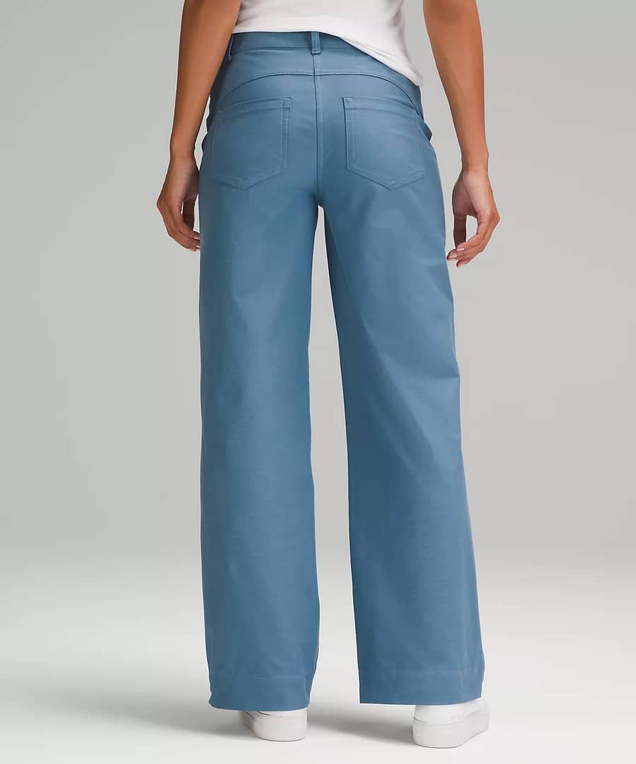 City Sleek 5 Pocket High-Rise Wide-Leg Pant Full Length Light Utilitech 3