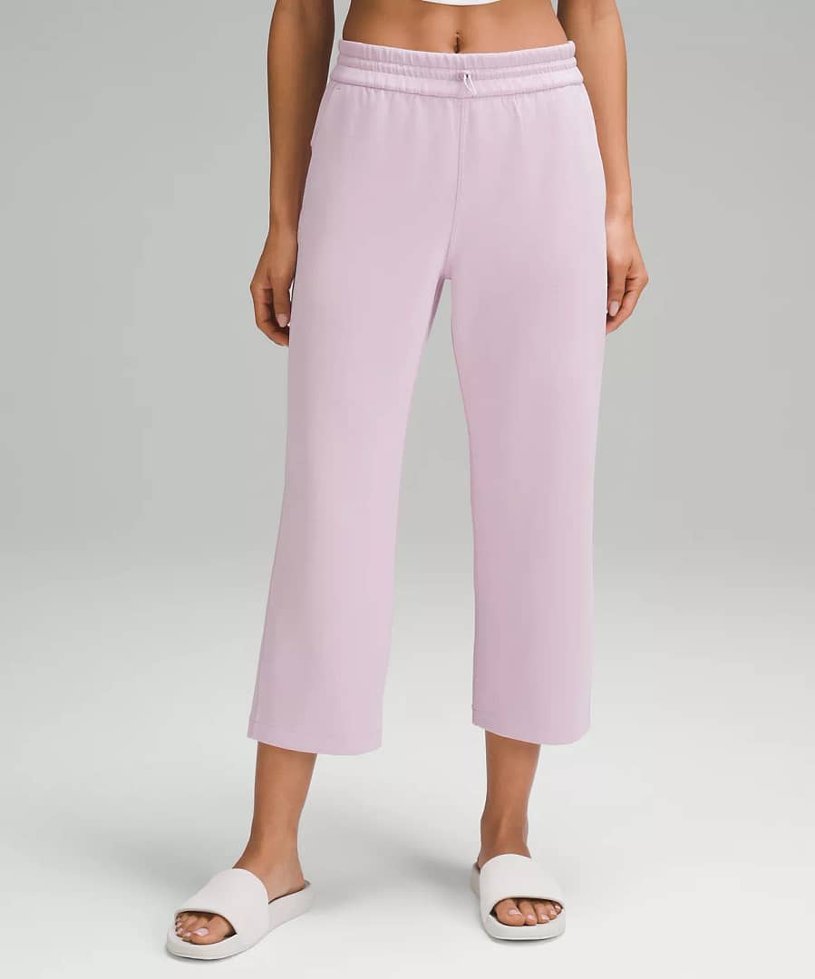 lululemon - Softstreme High-Rise Straight-Leg Cropped Pant - pink peony