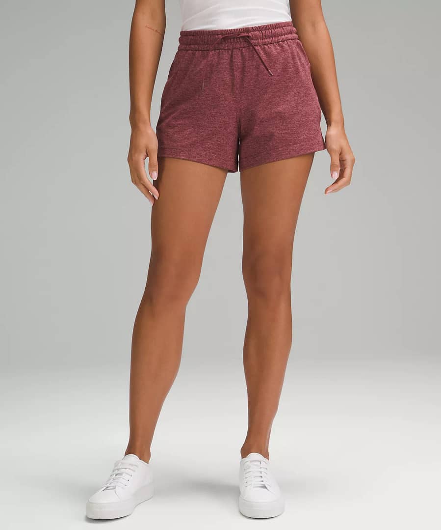 Soft Jersey Relaxed-Fit Mid-Rise Short 4"