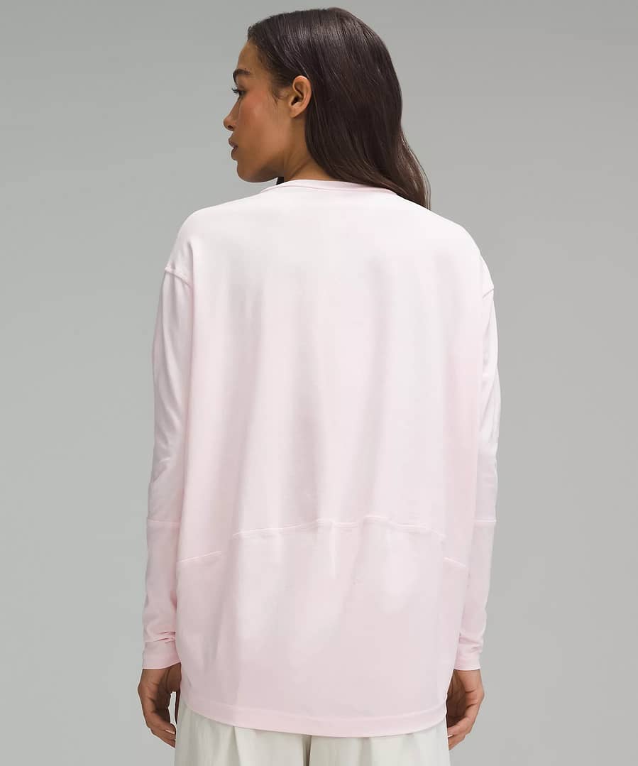 Back In Action V-Neck Long Sleeve Shirt - Strawberry Milkshake 2