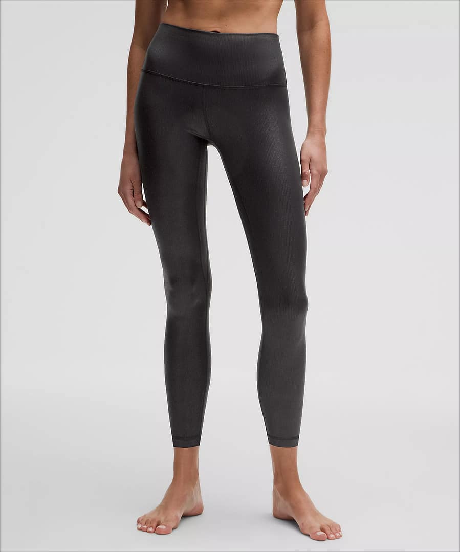 Radiate Foil Print Black Night lululemon align high-rise ribbed pant