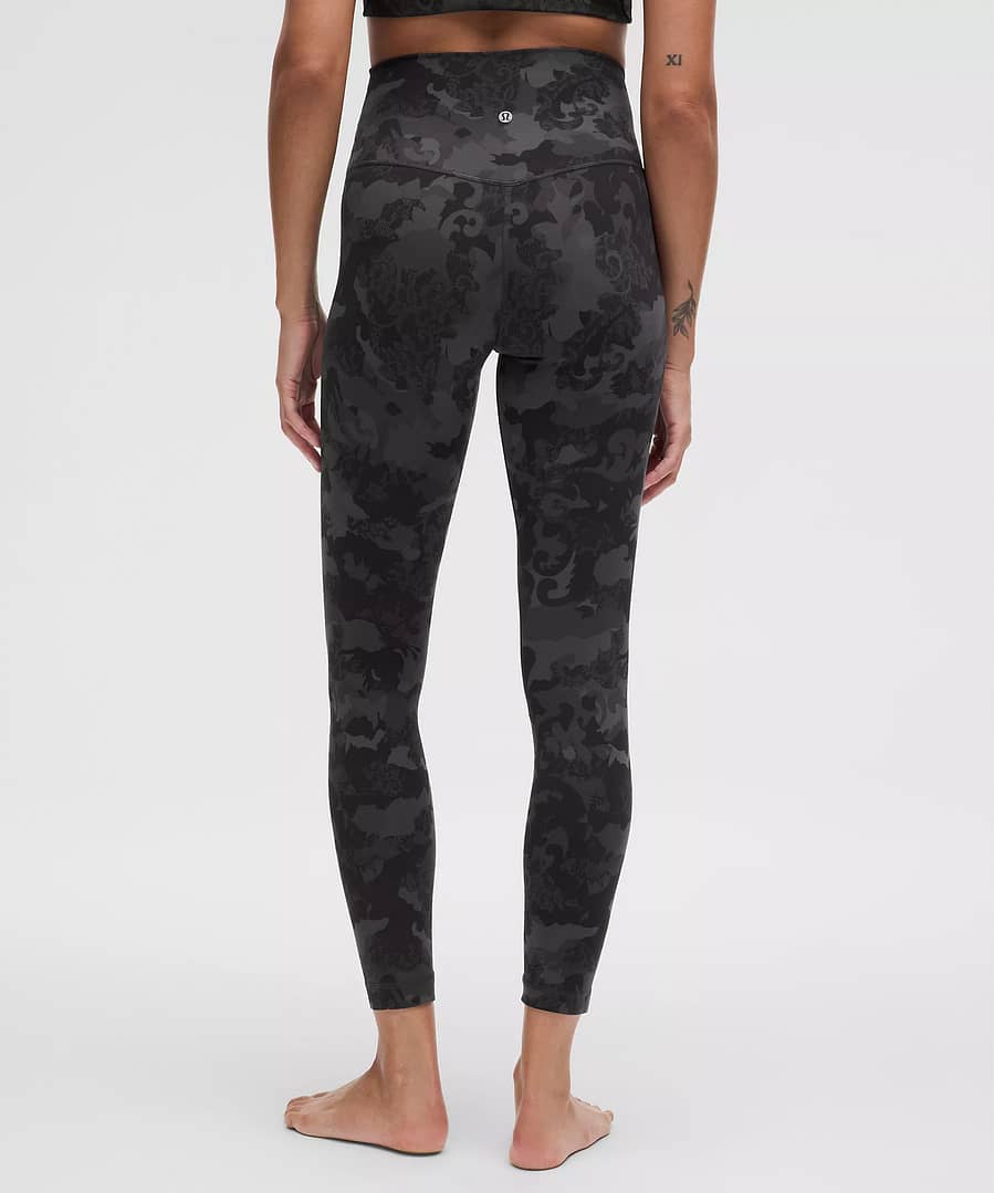 lululemon aligh high-rise pant 24 - Hidden Heritage Lace Black Multi 3