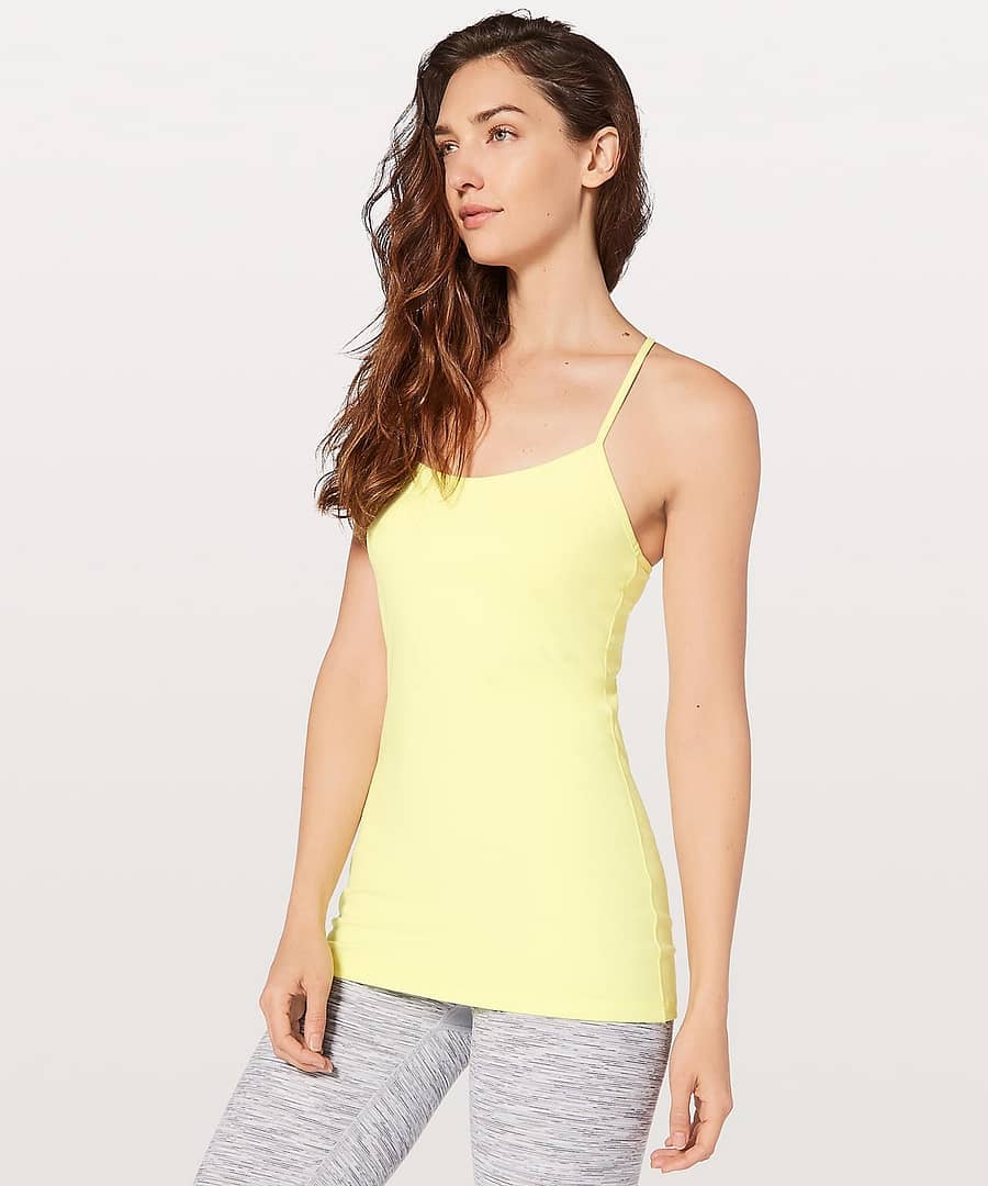 Power Pose Tank - Sheer Lemon