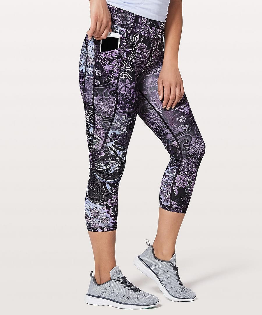 Time To Sweat Crop Memoir Multi Purple