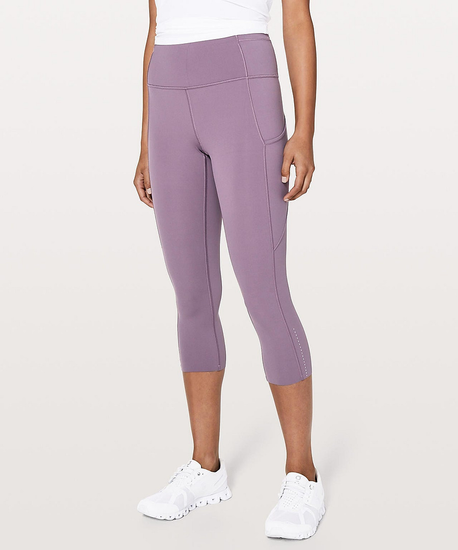 Lululemon - Fast & Free Crop II Smoked Mulberry