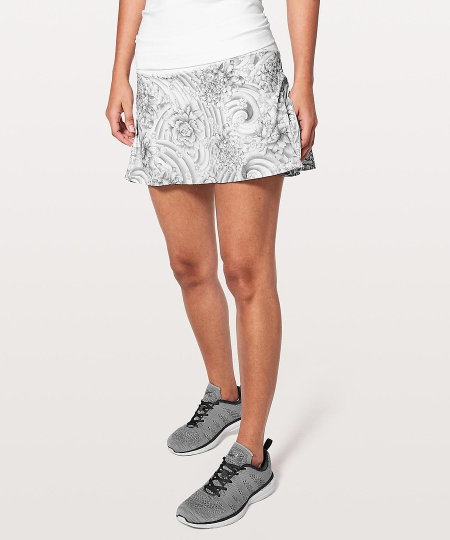 Play Off The Pleats Skirt Mini Twine White Multi