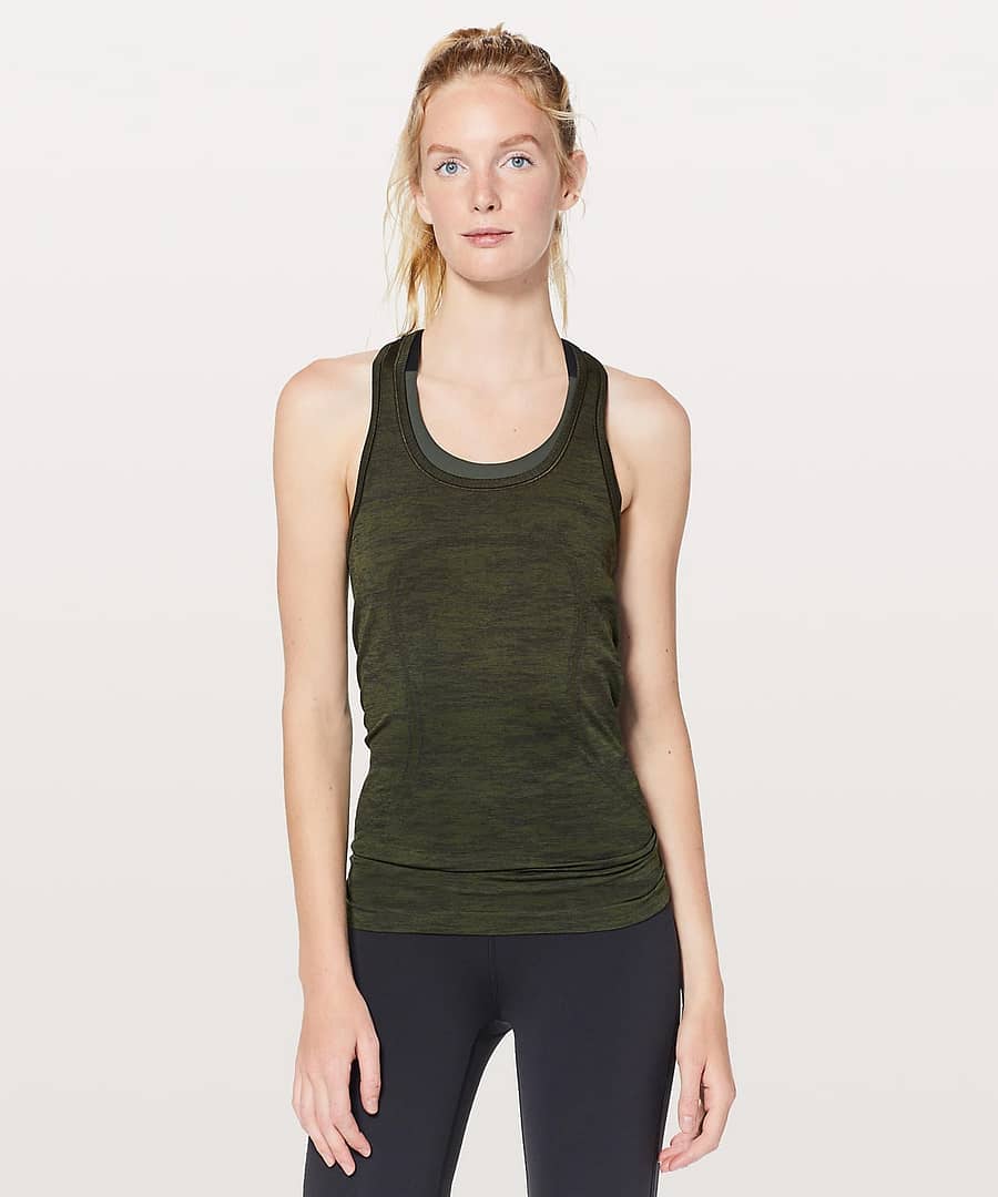 Swiftly Tech Racerback Dark Olive