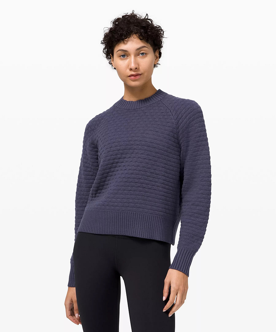 texture play crew sweater lululemon