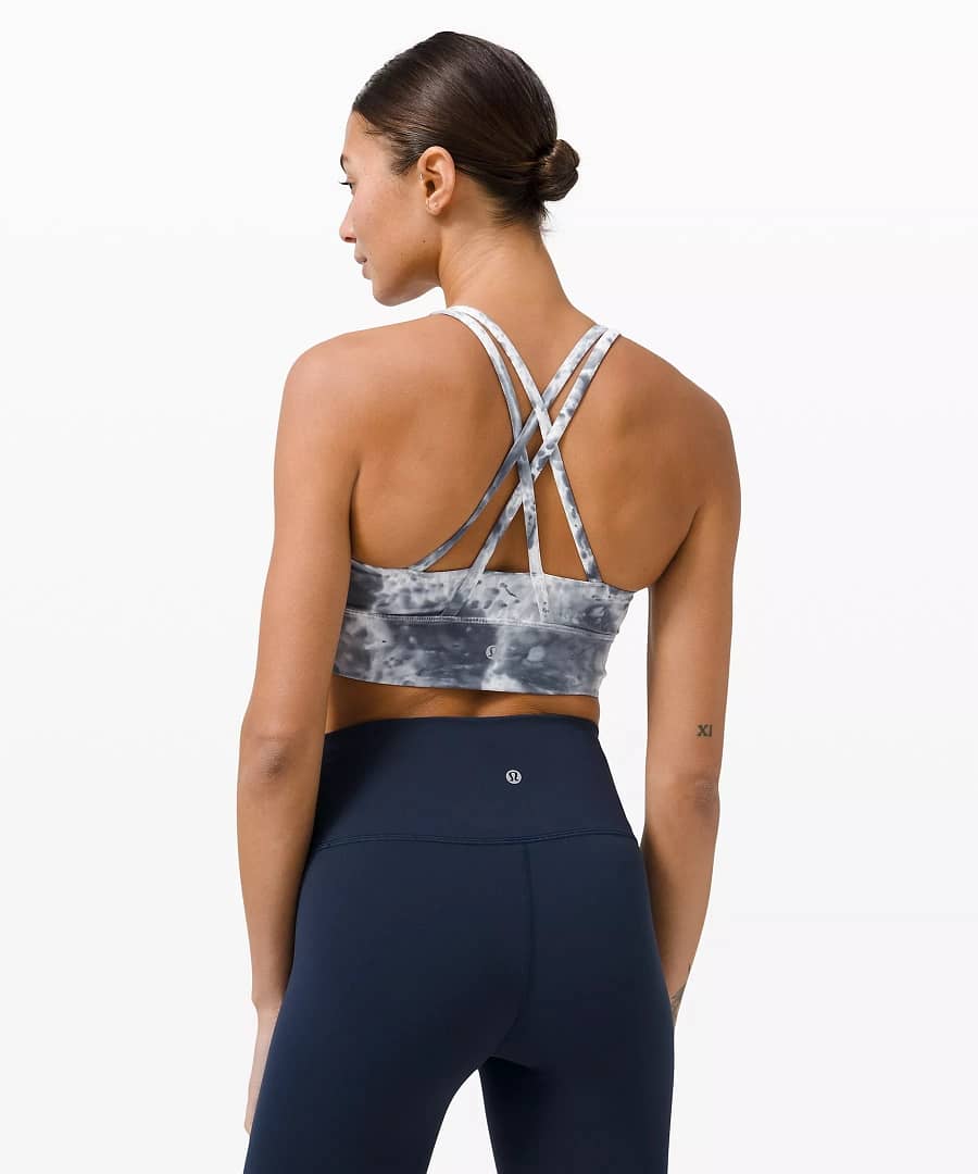 Energy Bra Long Line Medium Support, B–D Cup Tie Dye_marble dye navy classic 2