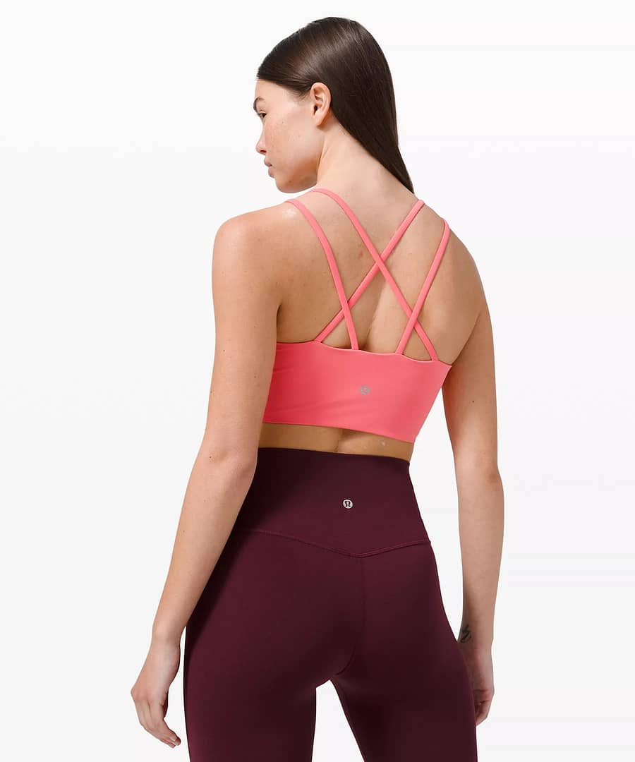 Like a Cloud Bra Long Line Light Support, B/C Cup _ Pink guava - lululemon upload