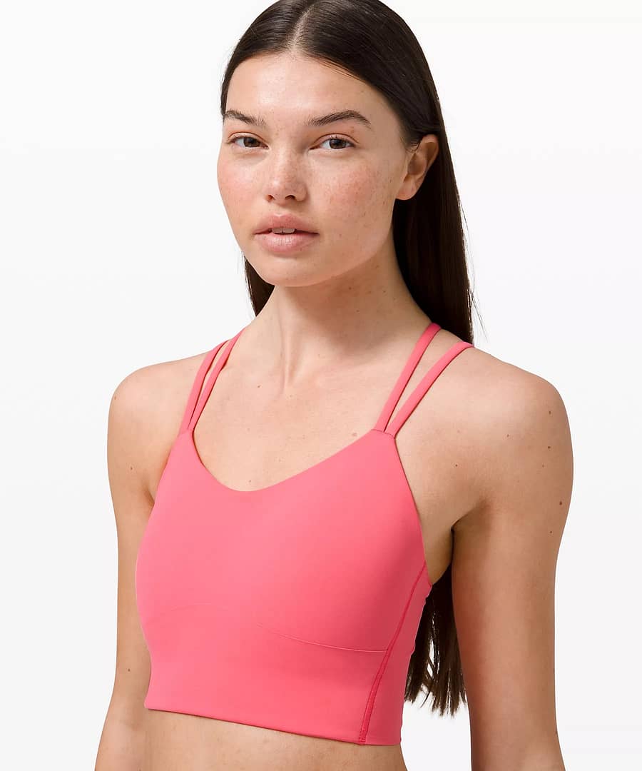 Like a Cloud Bra Long Line Light Support, B/C Cup _ Pink guava - lululemon upload