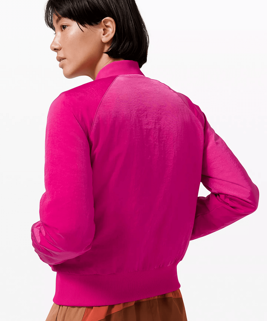 lululemon bright pink - Bomber Jacket - Ripened Raspberry