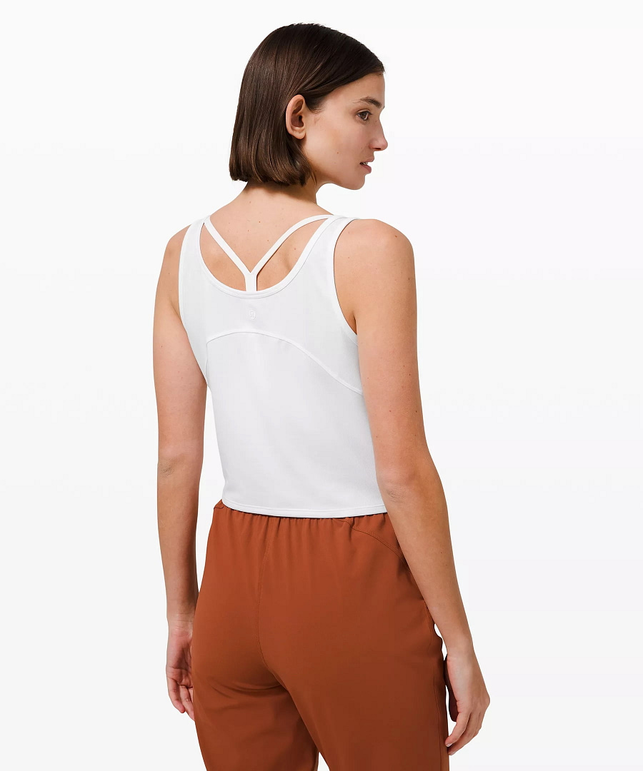 Cropped Henley Tank Top