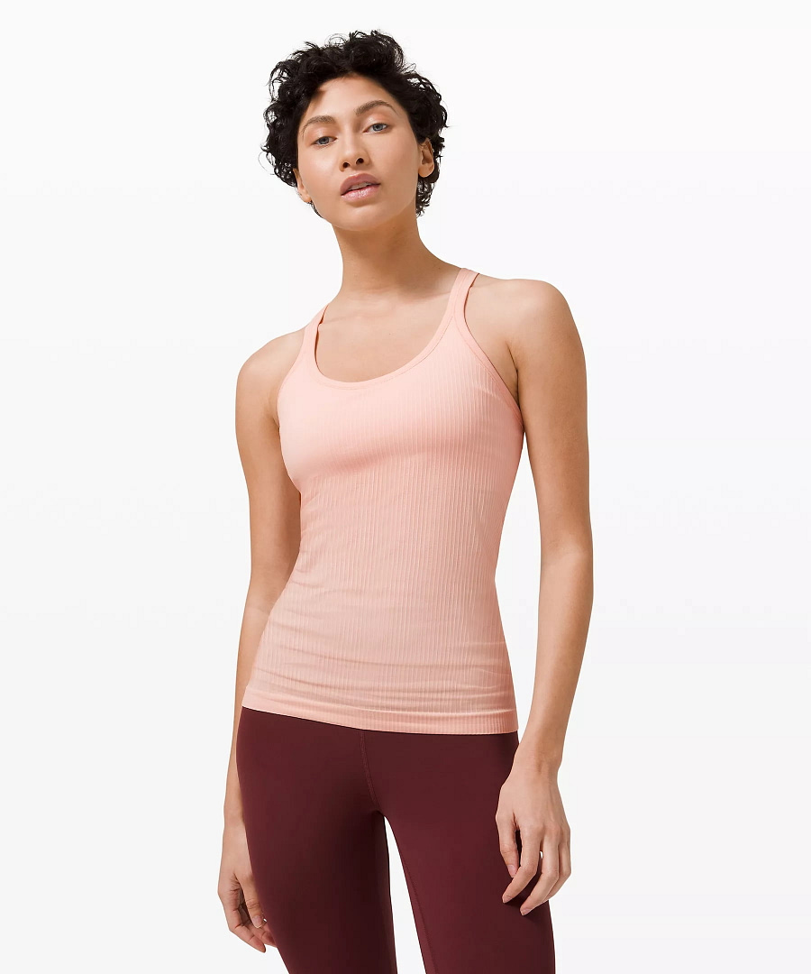 Lululemon upload Ebb To Street Tank Light Support For B:C Cup pink mist