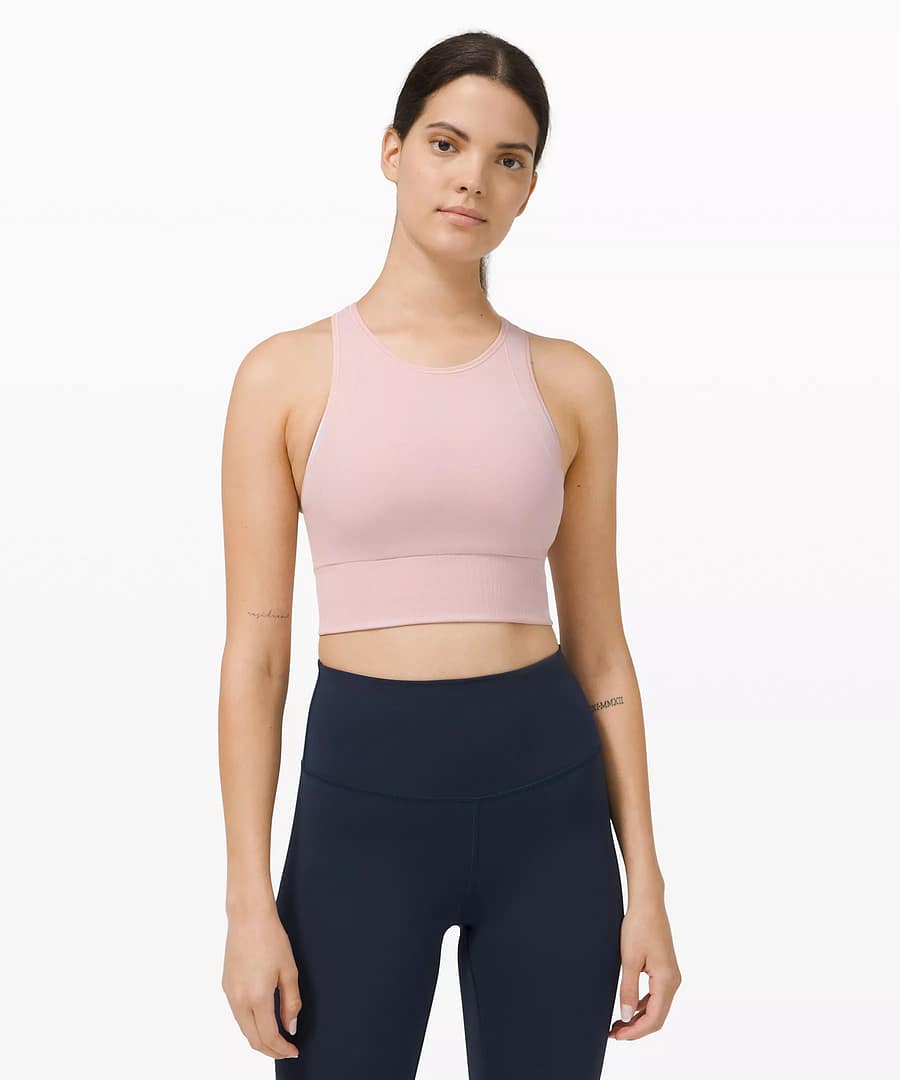 Ebb to Train Bra Medium Support porcelain pink
