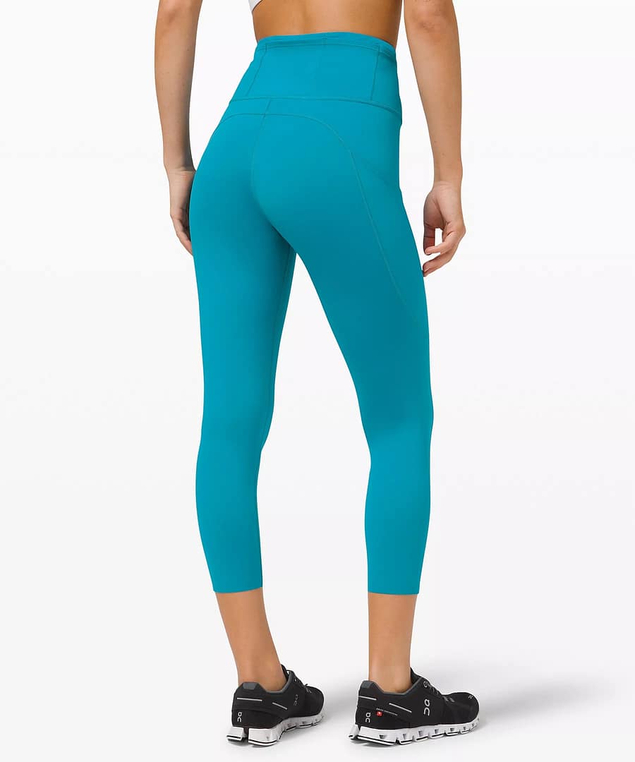 Fast and Free High-Rise Crop 23" Non-Reflective hawaiian blue