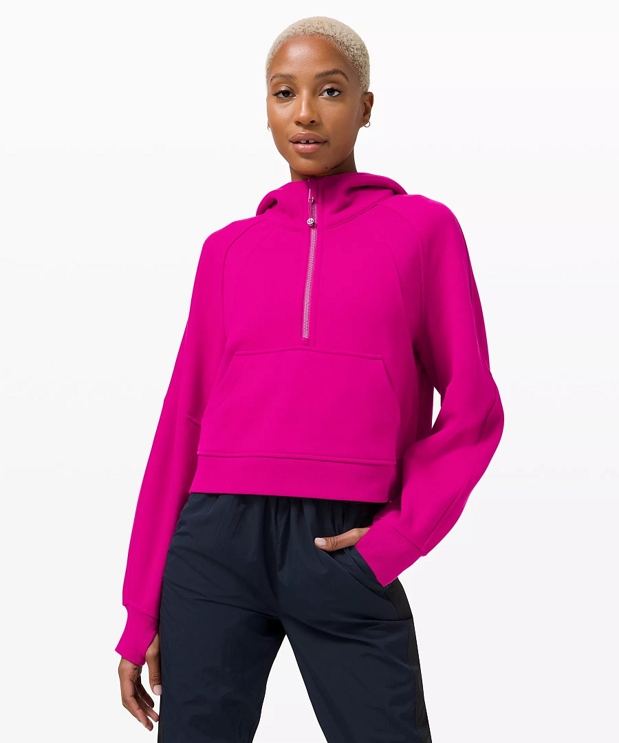 Lululemon Upload _ Scuba Oversized 1/2 Zip Hoodie ripened raspberry