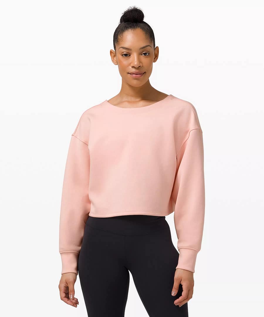 Twist Back-to-Front Pullover pink mist