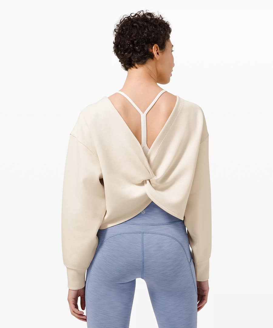 Twist Back-to-Front Pullover white opal 2