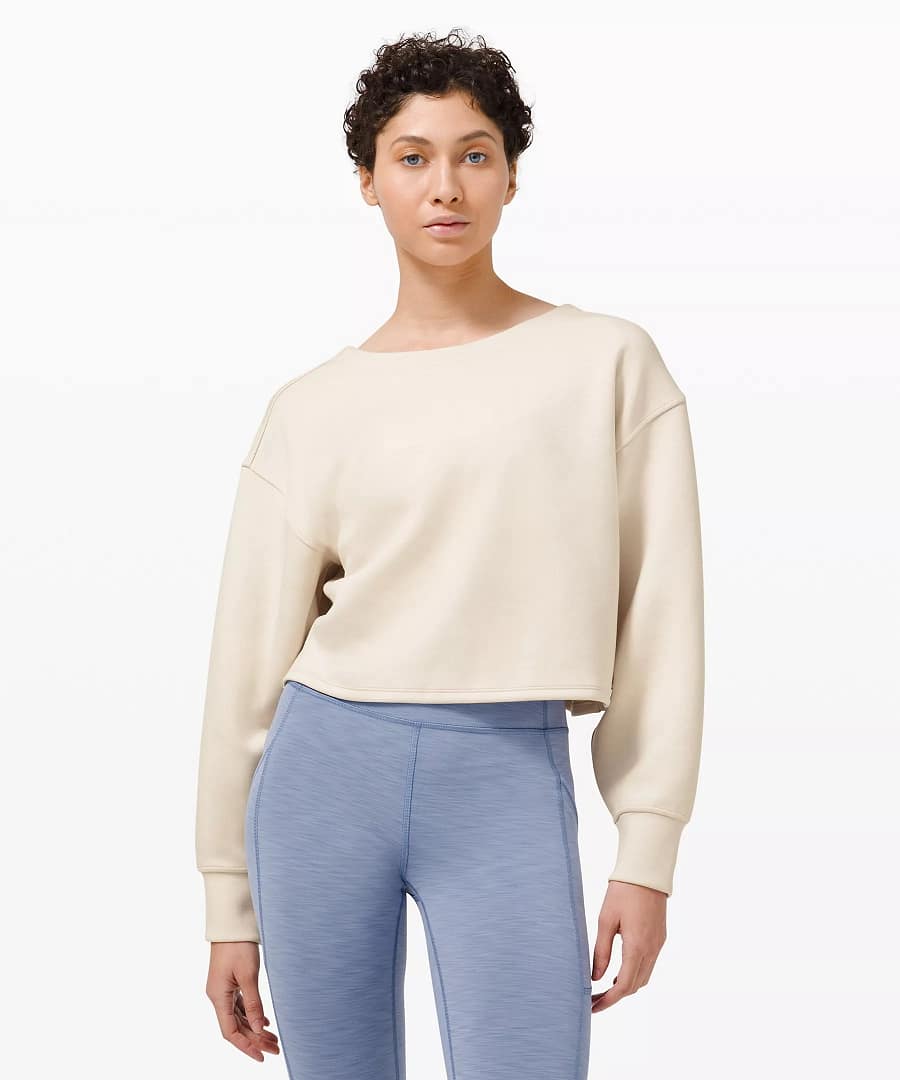 Twist Back-to-Front Pullover white opal