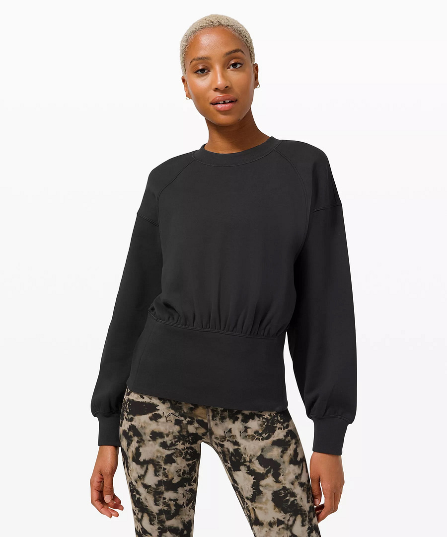 Hugged-Waist Cotton Pullover - black - lululemon