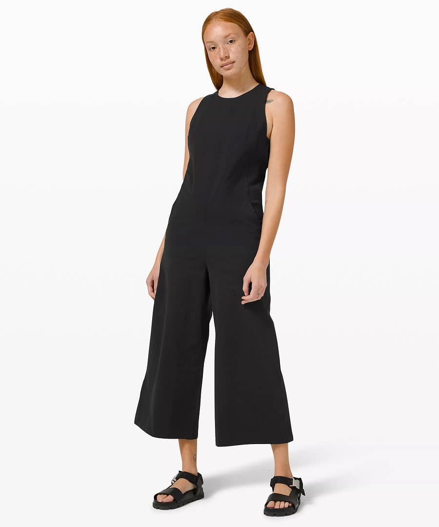 Pocketed Wide Leg Jumpsuit