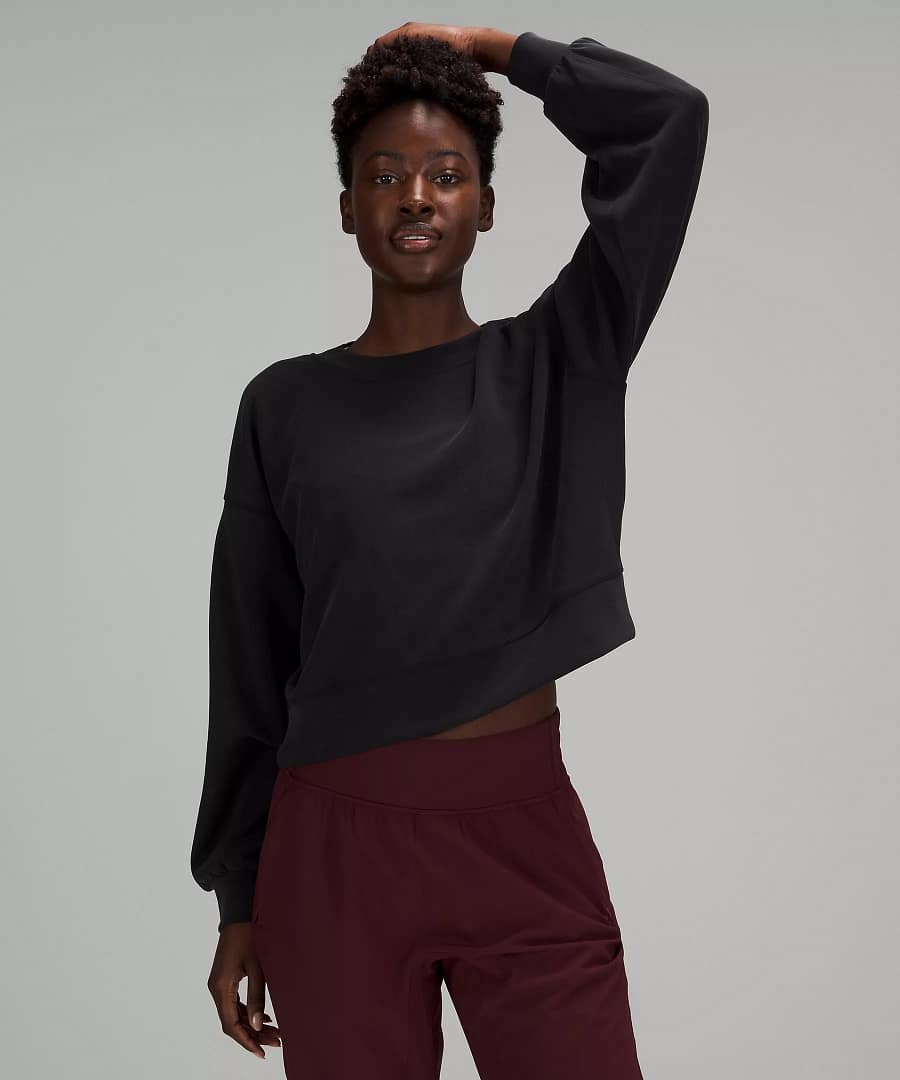 Perfectly Oversized Cropped Crew Softstreme™ black