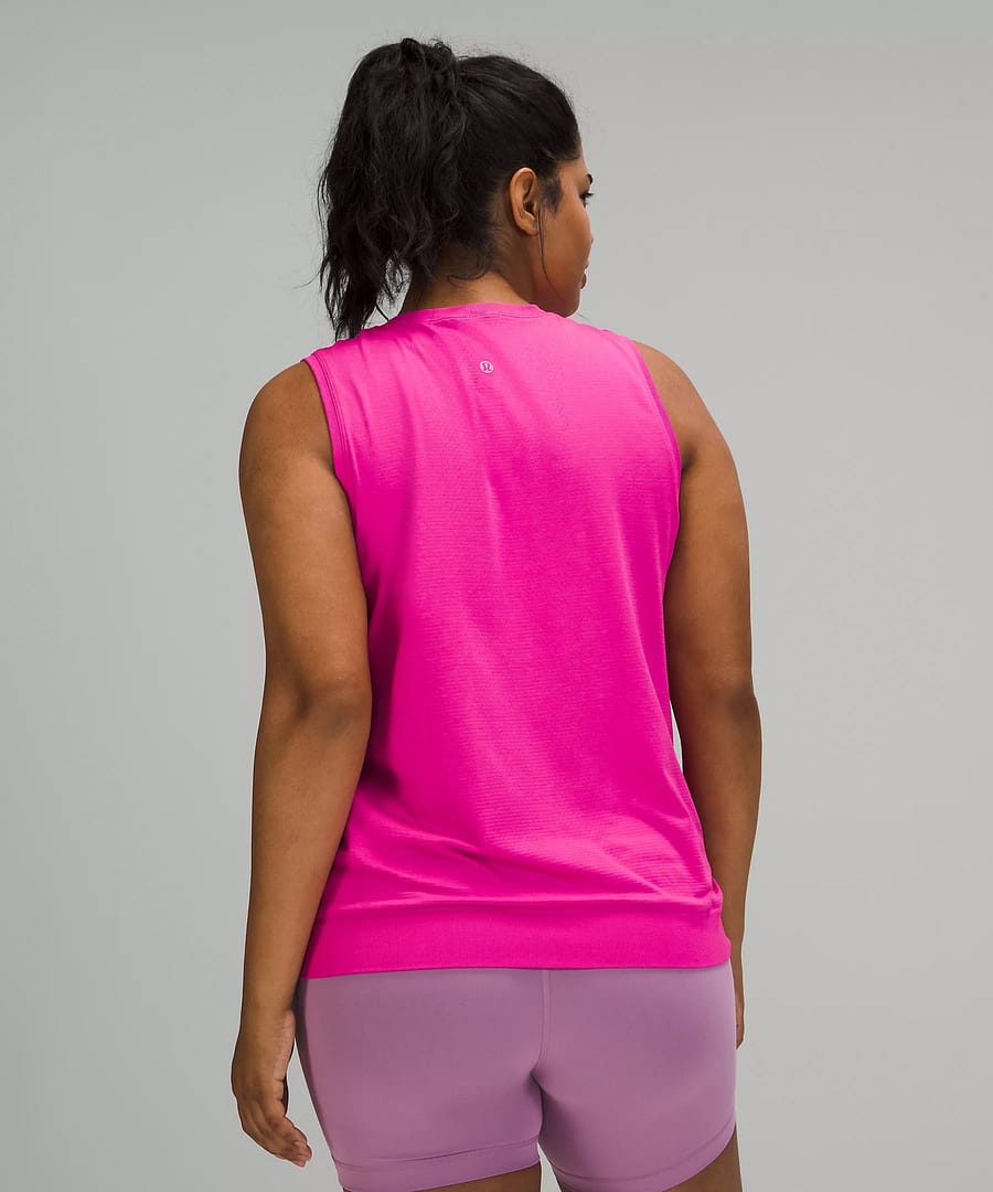 Swiftly Breathe Muscle Tank Top sonic pink 3