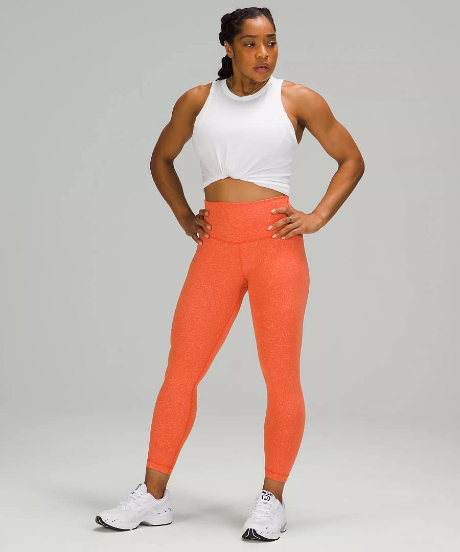 Wunder Train High-Rise Tight Crunch Warm Coral, new lululemon