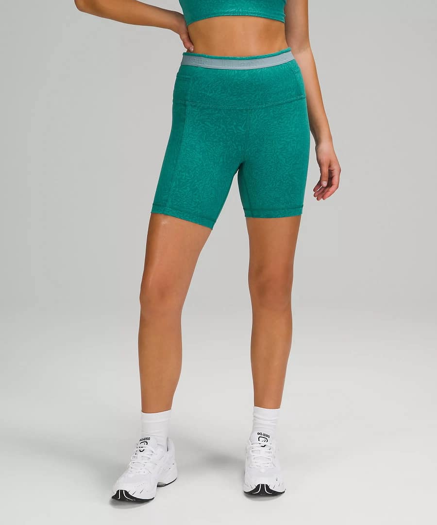 Wunder Train Pocketed High Rise Short 6" crunch teal lagoon